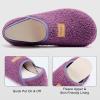 imageVIFUUR House Slippers for Women Men Slip on Indoor Barefoot Slipper Socks Fuzzy Cozy Sock Shoes for Home TravelApurple