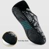 imageVIFUUR House Slippers for Women Men Slip on Indoor Barefoot Slipper Socks Fuzzy Cozy Sock Shoes for Home TravelBlack Cashew