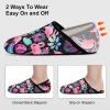 imageVIFUUR House Slippers for Women Men Slip on Indoor Barefoot Slipper Socks Fuzzy Cozy Sock Shoes for Home TravelFlamingo