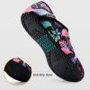 imageVIFUUR House Slippers for Women Men Slip on Indoor Barefoot Slipper Socks Fuzzy Cozy Sock Shoes for Home TravelFlamingo