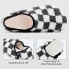 imageVIFUUR House Slippers for Women Men Slip on Indoor Barefoot Slipper Socks Fuzzy Cozy Sock Shoes for Home TravelGrey Board