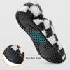 imageVIFUUR House Slippers for Women Men Slip on Indoor Barefoot Slipper Socks Fuzzy Cozy Sock Shoes for Home TravelGrey Board