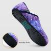 imageVIFUUR House Slippers for Women Men Slip on Indoor Barefoot Slipper Socks Fuzzy Cozy Sock Shoes for Home TravelStarry Blue