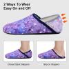 imageVIFUUR House Slippers for Women Men Slip on Indoor Barefoot Slipper Socks Fuzzy Cozy Sock Shoes for Home TravelStarry Blue