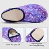imageVIFUUR House Slippers for Women Men Slip on Indoor Barefoot Slipper Socks Fuzzy Cozy Sock Shoes for Home TravelStarry Blue