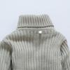 imageVIFUUR Kids Bear Turtleneck Sweater Boys Girls Knit Sweater for Christmas