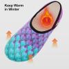 imageVIFUUR House Slippers for Women Men Slip on Indoor Barefoot Slipper Socks Fuzzy Cozy Sock Shoes for Home Bedroom TravelFishscales