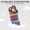 imageVIFUUR House Slippers for Women Men Slip on Indoor Barefoot Slipper Socks Fuzzy Cozy Sock Shoes for Home Bedroom TravelGeometric Style