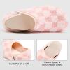 imageVIFUUR House Slippers for Women Men Slip on Indoor Barefoot Slipper Socks Fuzzy Cozy Sock Shoes for Home Bedroom TravelPink Board