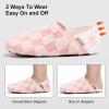 imageVIFUUR House Slippers for Women Men Slip on Indoor Barefoot Slipper Socks Fuzzy Cozy Sock Shoes for Home Bedroom TravelPink Board