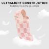 imageVIFUUR House Slippers for Women Men Slip on Indoor Barefoot Slipper Socks Fuzzy Cozy Sock Shoes for Home Bedroom TravelPink Board