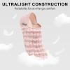 imageVIFUUR House Slippers for Women Men Slip on Indoor Barefoot Slipper Socks Fuzzy Cozy Sock Shoes for Home Bedroom TravelPink Striped