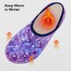 imageVIFUUR House Slippers for Women Men Slip on Indoor Barefoot Slipper Socks Fuzzy Cozy Sock Shoes for Home Bedroom TravelStarry Blue