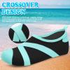 imageVIFUUR Womens Mens Water Shoes Barefoot Quick Dry Aqua Socks for Beach Swim Yoga Outdoor SportsBlack Cyan