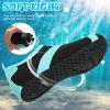 imageVIFUUR Womens Mens Water Shoes Barefoot Quick Dry Aqua Socks for Beach Swim Yoga Outdoor SportsBlack Cyan