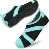 imageVIFUUR Womens Mens Water Shoes Barefoot Quick Dry Aqua Socks for Beach Swim Yoga Outdoor SportsBlack Cyan