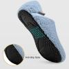 imageVIFUUR House Slippers for Women Men Slip on Indoor Barefoot Slipper Socks Fuzzy Cozy Sock Shoes for Home Bedroom TravelCoralblue