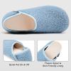 imageVIFUUR House Slippers for Women Men Slip on Indoor Barefoot Slipper Socks Fuzzy Cozy Sock Shoes for Home Bedroom TravelCoralblue