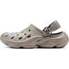 imageVIFUUR UnisexAdult Clogs Comfortable Lightweight Garden Shoes for Women and MenLight Grey