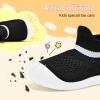imageVIFUUR Baby Shoes Girls Boys Toddler Sneakers NonSlip First Walkers Shoes for Babies 6 9 12 18 24 MonthsH Black