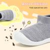 imageVIFUUR Baby Shoes Girls Boys Toddler Sneakers NonSlip First Walkers Shoes for Babies 6 9 12 18 24 MonthsH Grey