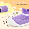 imageVIFUUR Baby Shoes Girls Boys Toddler Sneakers NonSlip First Walkers Shoes for Babies 6 9 12 18 24 MonthsH Purple