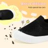 imageVIFUUR Baby Shoes Girls Boys Toddler Sneakers NonSlip First Walkers Shoes for Babies 6 9 12 18 24 MonthsL Black