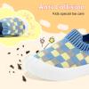 imageVIFUUR Baby Shoes Girls Boys Toddler Sneakers NonSlip First Walkers Shoes for Babies 6 9 12 18 24 MonthsL Yellowblue Board
