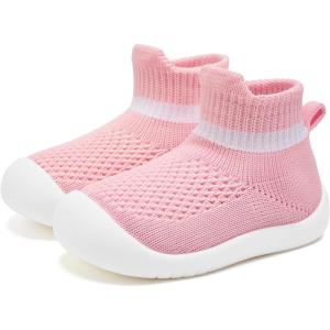 imageVIFUUR Baby Shoes Girls Boys Toddler Sneakers NonSlip First Walkers Shoes for Babies 6 9 12 18 24 MonthsH Pink