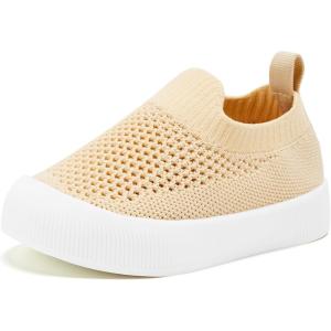 imageVIFUUR Baby Shoes Girls Boys Toddler Sneakers NonSlip First Walkers Shoes for Babies 6 9 12 18 24 MonthsL Apricot