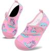 image:imageVIFUUR Kids Water Shoes Boys Girls Barefoot Water Sports Socks HookampLoop Beach Shoes Quick Dry Aqua Socks Swim Walking Outdoor Sports for ToddlerCloud Unicorn