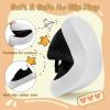 image:imageVIFUUR Baby Shoes Girls Boys Toddler Sneakers NonSlip First Walkers Shoes for Babies 6 9 12 18 24 Months01 Black