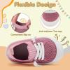 image:imageVIFUUR Baby Shoes Girls Boys Toddler Sneakers NonSlip First Walkers Shoes for Babies 6 9 12 18 24 Months01 Pink