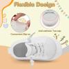 image:imageVIFUUR Baby Shoes Girls Boys Toddler Sneakers NonSlip First Walkers Shoes for Babies 6 9 12 18 24 Months01 White