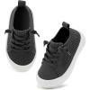 image:imageVIFUUR Baby Shoes Girls Boys Toddler Sneakers NonSlip First Walkers Shoes for Babies 6 9 12 18 24 Months01 Darkgrey