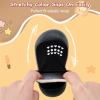 image:imageVIFUUR Baby Sock Shoes Boys Grils Sneakers Infant Slipper Socks Toddler First Walking Shoes NonSlip Rubber Sole for Babies 6 9 12 18 24 MonthsBlack