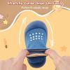image:imageVIFUUR Baby Sock Shoes Boys Grils Sneakers Infant Slipper Socks Toddler First Walking Shoes NonSlip Rubber Sole for Babies 6 9 12 18 24 MonthsBlue