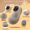 image:imageVIFUUR Baby Sock Shoes Boys Grils Sneakers Infant Slipper Socks Toddler First Walking Shoes NonSlip Rubber Sole for Babies 6 9 12 18 24 MonthsBrown