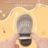 image:imageVIFUUR Baby Sock Shoes Boys Grils Sneakers Infant Slipper Socks Toddler First Walking Shoes NonSlip Rubber Sole for Babies 6 9 12 18 24 MonthsBrown