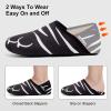 image:imageVIFUUR House Slippers for Women Men Slip on Indoor Barefoot Slipper Socks Fuzzy Cozy Sock Shoes for Home Bedroom TravelBlack Cat Paw