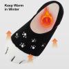 image:imageVIFUUR House Slippers for Women Men Slip on Indoor Barefoot Slipper Socks Fuzzy Cozy Sock Shoes for Home Bedroom TravelWhite Cat Paw