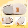 image:imageVIFUUR Kids Boys Girls House Slippers Slip on Barefoot Socks for Babys Winter Warm Shoes Indoor TollderBeige Leopard