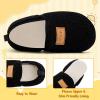 image:imageVIFUUR Kids Boys Girls House Slippers Slip on Barefoot Socks for Babys Winter Warm Shoes Indoor TollderBlack
