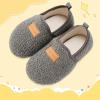 image:imageVIFUUR Kids Boys Girls House Slippers Slip on Barefoot Socks for Babys Winter Warm Shoes Indoor TollderGrey