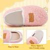 image:imageVIFUUR Kids Boys Girls House Slippers Slip on Barefoot Socks for Babys Winter Warm Shoes Indoor TollderPink