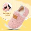 image:imageVIFUUR Kids Boys Girls House Slippers Slip on Barefoot Socks for Babys Winter Warm Shoes Indoor TollderPink