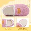 image:imageVIFUUR Kids Boys Girls House Slippers Slip on Barefoot Socks for Babys Winter Warm Shoes Indoor TollderPurple