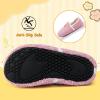 image:imageVIFUUR Kids Boys Girls House Slippers Slip on Barefoot Socks for Babys Winter Warm Shoes Indoor TollderPurple