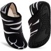 image:imageVIFUUR House Slippers for Women Men Slip on Indoor Barefoot Slipper Socks Fuzzy Cozy Sock Shoes for Home Bedroom TravelBlack Cat Paw