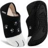 image:imageVIFUUR House Slippers for Women Men Slip on Indoor Barefoot Slipper Socks Fuzzy Cozy Sock Shoes for Home Bedroom TravelWhite Cat Paw